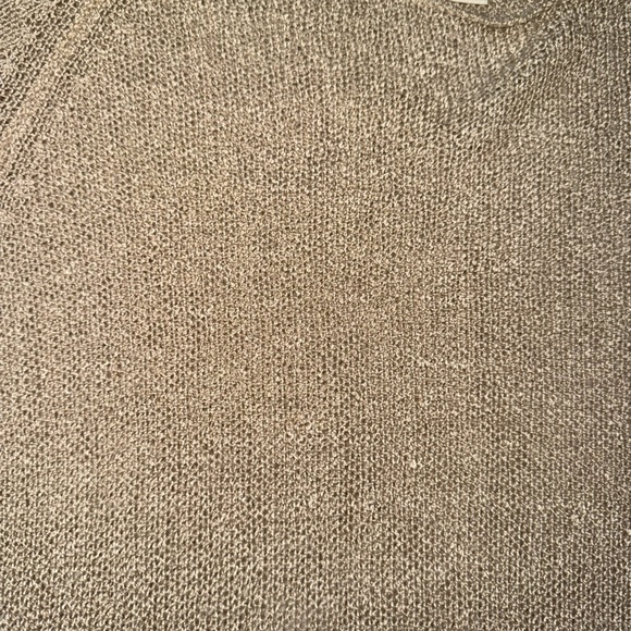 Nordstrom BP Summer Open Knit Beige Crochet Airy Long Sleeve Sweater XS Sheer - Picture 8 of 11